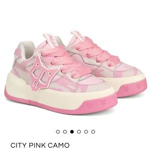 Naked Wolfe City Pink Camo Sneakers